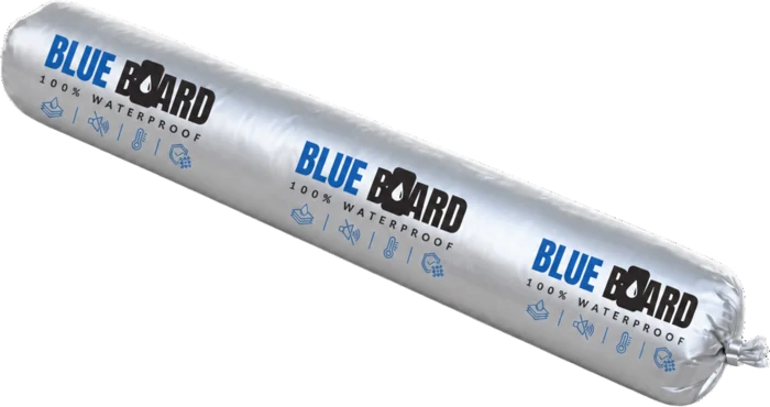 שפופרת דבק איטום מבני A5 של BLUE BOARD באריזת נקניק כסופה
